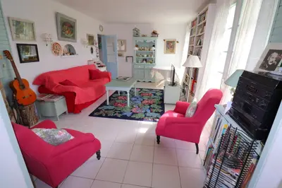 Coin salon dans l'établissement 669-Villa Roz Veur a la baie des trepasses