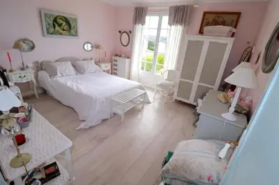 Un ou plusieurs lits dans un hébergement de l'établissement 669-Villa Roz Veur a la baie des trepasses