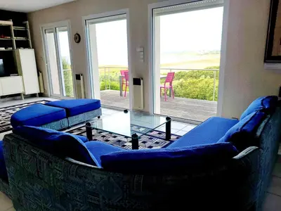 Coin salon dans l'établissement 622-Ker An Enez la plage au bout du jardin