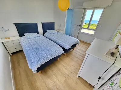 Un ou plusieurs lits dans un hébergement de l'établissement 713-Villa du Roz-Grand confort
