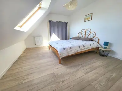 Un ou plusieurs lits dans un hébergement de l'établissement Cosy /Calme /Accueil chaleureux