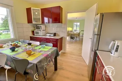 Cuisine ou kitchenette dans l'établissement Toul ar lan