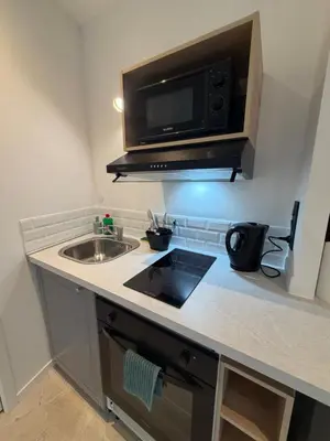 Cuisine ou kitchenette dans l'établissement Brest Centre Studio