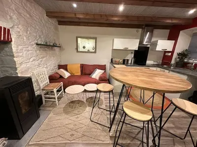 Coin salon dans l'établissement Maison de charme - Cœur de Brest