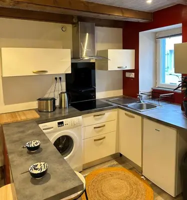 Cuisine ou kitchenette dans l'établissement Maison de charme - Cœur de Brest