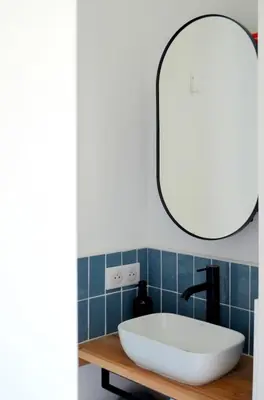 Salle de bains dans l'établissement La petite maison de Celestine