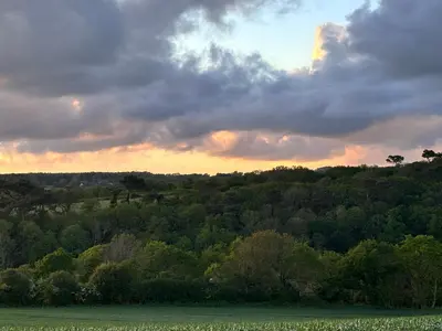 Paysage naturel près de la villa