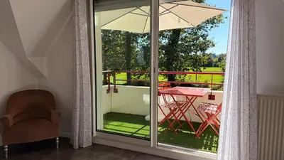 Balcon ou terrasse dans l'établissement Très beau T3 proche plage
