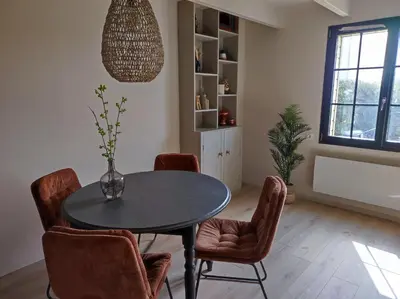 Coin salon dans l'établissement Gîte Ar Friz Vihan