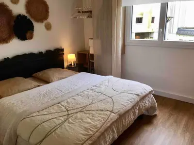 Un ou plusieurs lits dans un hébergement de l'établissement Studio au centre ville de Concarneau