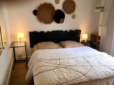 Un ou plusieurs lits dans un hébergement de l'établissement Studio au centre ville de Concarneau