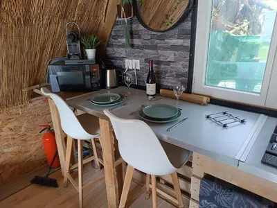 Plan de l'établissement Cabane Tipi près du phare du Minou en pleine campagne GR34 vélo calme isolé ferme