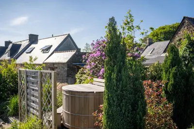 Jardin de l'établissement les gîtes de Blandines II