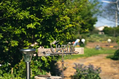 Jardin de l'établissement les gîtes de Blandines II