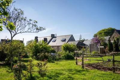 Jardin de l'établissement les gîtes de Blandines II