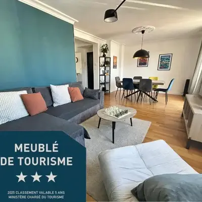 Bel Appartement familial classé proche tram place de Strasbourg accès centre ville