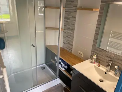 Salle de bains dans l'établissement Penty Melwenn