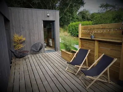 Plan de l'établissement Chalet moderne, Jacuzzi & Cinéma
