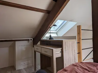 Un ou plusieurs lits dans un hébergement de l'établissement Penty breton cosy