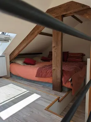 Un ou plusieurs lits dans un hébergement de l'établissement Penty breton cosy