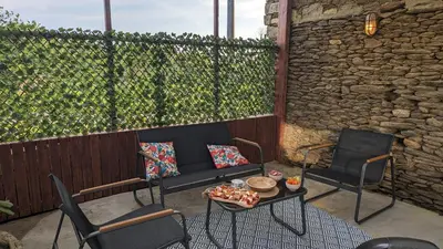 Coin salon dans l'établissement Penty breton cosy