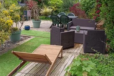 Jardin de l'établissement Location gîte Plestin les grèves