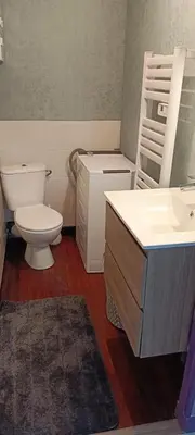 Salle de bains dans l'établissement Location gîte Plestin les grèves