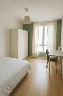 Un ou plusieurs lits dans un hébergement de l'établissement Appartement spacieux de 100m2 Brest