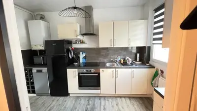 Cuisine ou kitchenette dans l'établissement Michel Perrot