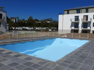 Piscine de l'établissement Au gré des Vagues, vue mer, wifi, piscine chauffée ou située à proximité