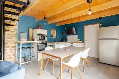 Cuisine ou kitchenette dans l'établissement Ty Oalec