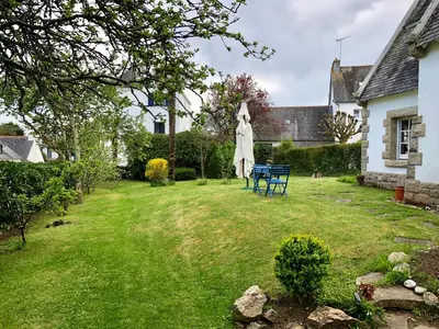 Jardin de l'établissement Bénodet, superbe maison 5 chambres à 150 m de la plage et restaurants