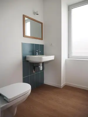Salle de bains dans l'établissement Les Pingouins du Puits
