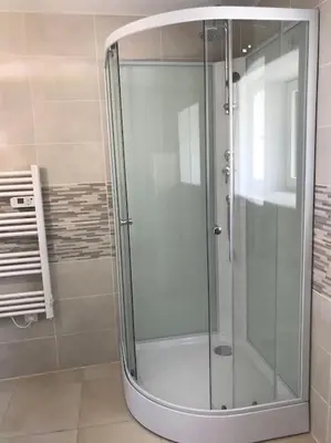 Salle de bains dans l'établissement Gîte du Marquès