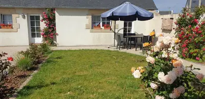 Jardin de l'établissement Kleines Ferienhaus am Meer