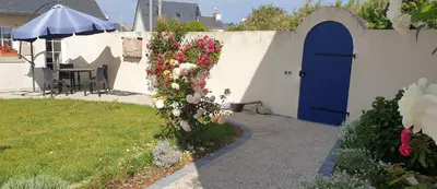 Jardin de l'établissement Kleines Ferienhaus am Meer