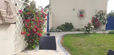 Jardin de l'établissement Kleines Ferienhaus am Meer