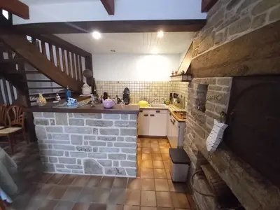 Cuisine ou kitchenette dans l'établissement Molène