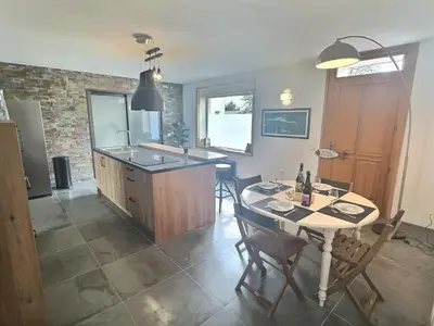 Cuisine ou kitchenette dans l'établissement Villa ocean