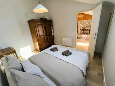 Un ou plusieurs lits dans un hébergement de l'établissement Maisonette proche de la mer