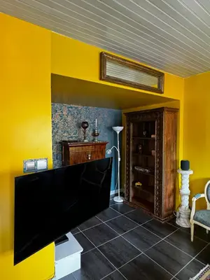 Cuisine ou kitchenette dans l'établissement Maison Pors Haor