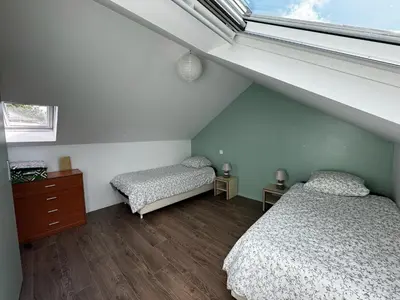 Un ou plusieurs lits dans un hébergement de l'établissement Maison Pors Haor
