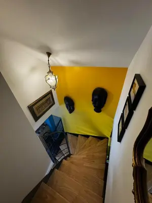 Coin salon dans l'établissement Maison Pors Haor