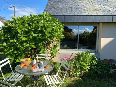 Jardin de l'établissement Maison Trezma à 450m de la plage
