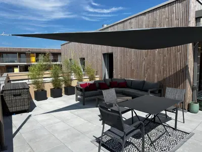 Balcon ou terrasse dans l'établissement Appartement standing vue mer imprenable