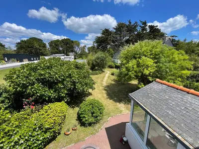 Jardin de l'établissement Maison vintage en bord de mer