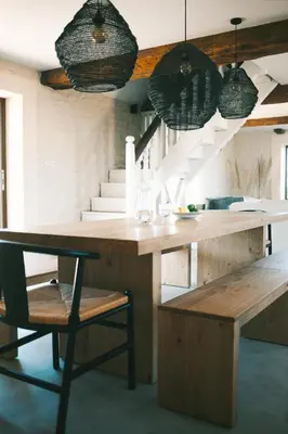 Cuisine ou kitchenette dans l'établissement La Chaumière Loctudy - Vue Mer - Accès direct Plage