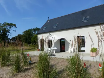 Jardin de l'établissement Gîte près de l'Aber Benoît