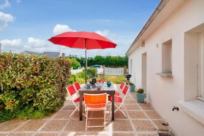 Jardin de l'établissement 1er étage, jardin partagé pour 4 à 300m de la plage
