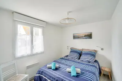 Un ou plusieurs lits dans un hébergement de l'établissement À 300m de la Greve Blanche - Appartement pour 6